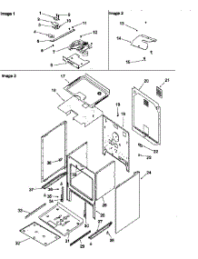 Cabinet parts for Amana Electric Range ARR6300W/P1142669NW from AppliancePartsPros.com