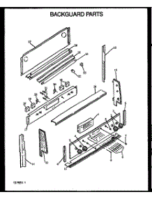Backguard Parts (Arr633e / P1157907se) parts for Amana Electric Range ARR633E-P1157907SE from AppliancePartsPros.com