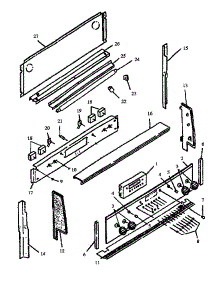 Control Panel parts for Amana Electric Range ARR633E-P1157910SE from AppliancePartsPros.com
