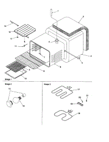 Cavity parts for Amana Electric Range ARRS6500WW-P1130691NWW from AppliancePartsPros.com