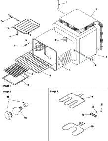 Cavity parts for Amana Electric Range ARRS6550E-P1130647NE from AppliancePartsPros.com
