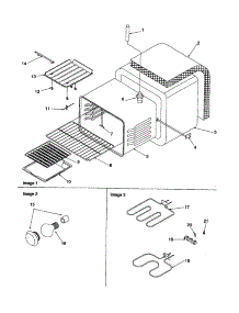 Cavity parts for Amana Electric Range ARRS6550E-P1143905NWW from AppliancePartsPros.com