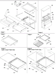 Deli, Shelves & Crisper Assy parts for Amana Side-By-Side Refrigerator ARS2367AB-PARS2367AB0 from AppliancePartsPros.com
