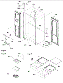 Lights, Hinges & Shelving parts for Amana Side-By-Side Refrigerator ARS2367AS-PARS2367AS0 from AppliancePartsPros.com
