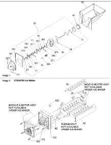 Ice Bucket / Auger Assy parts for Amana Side-By-Side Refrigerator ARS2464BS-PARS2464BS0 from AppliancePartsPros.com