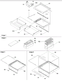 Deli, Shelves, Crisper Assy, Accessories parts for Amana Side-By-Side Refrigerator ARS2604AW-PARS2604AW0 from AppliancePartsPros.com