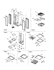 Hinges / Refrigerator Shelving parts for Amana Side-By-Side Refrigerator ARS2606BB-PARS2606BB0 from AppliancePartsPros.com