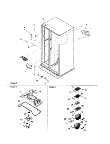 Evaporator Fan Motor / Fz Shelving parts for Amana Side-By-Side Refrigerator ARS2606BB-PARS2606BB0 from AppliancePartsPros.com