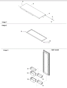 Refrigerator Door parts for Amana Side-By-Side Refrigerator ARS2606BC-PARS2606BC0 from AppliancePartsPros.com
