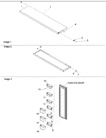 Freezer Door parts for Amana Side-By-Side Refrigerator ARS2606BC-PARS2606BC0 from AppliancePartsPros.com
