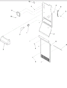 Fz Lighting & Fz Back parts for Amana Side-By-Side Refrigerator ARS2606BC-PARS2606BC0 from AppliancePartsPros.com