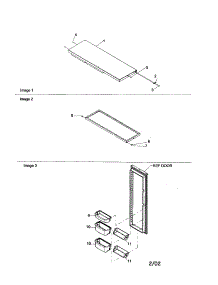 Refrigerator Door parts for Amana Side-By-Side Refrigerator ARS2606BW-PARS2606BW0 from AppliancePartsPros.com