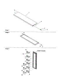 Freezer Door parts for Amana Side-By-Side Refrigerator ARS2606BW-PARS2606BW0 from AppliancePartsPros.com