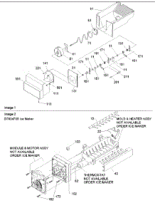 Ice Bucket Auger & Ice Maker Parts parts for Amana Side-By-Side Refrigerator ARS2664AC-PARS2664AC0 from AppliancePartsPros.com
