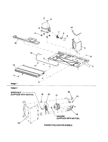 Machine Compartment parts for Amana Side-By-Side Refrigerator ARS2667BB-PARS2667BB0 from AppliancePartsPros.com