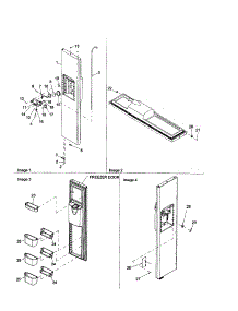Freezer Door parts for Amana Side-By-Side Refrigerator ARS2667BC-PARS2667BC0 from AppliancePartsPros.com