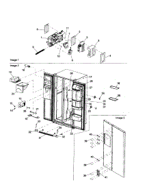 Controls / Light Shield / Door Handles parts for Amana Side-By-Side Refrigerator ARS2667BS-PARS2667BS0 from AppliancePartsPros.com