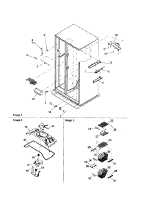 Freezer Shelving / Evap Fan Motor parts for Amana Side-By-Side Refrigerator ARS2667BW-PARS2667BW0 from AppliancePartsPros.com