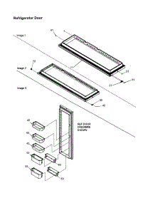 Refrigerator Door parts for Amana Side-By-Side Refrigerator ARS266RBB-PARS266RBB0 from AppliancePartsPros.com