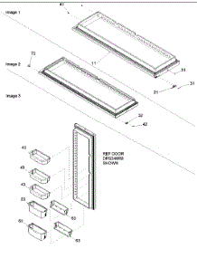 Refrigerator Door parts for Amana Side-By-Side Refrigerator ARS266RBC-PARS266RBC0 from AppliancePartsPros.com