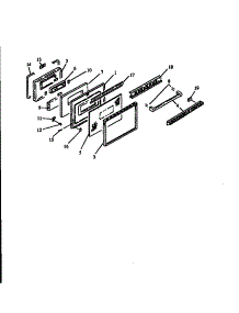 Oven Door Assy parts for Amana Electric Range ARS635W-P1113805S from AppliancePartsPros.com