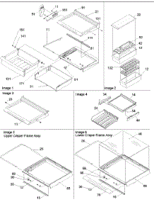 Deli, Shelves, Crisper Assy parts for Amana Side-By-Side Refrigerator ARS9107AW-PARS9107AW0 from AppliancePartsPros.com