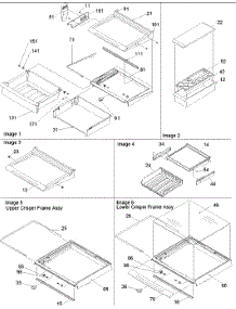 Deli, Shelves & Crisper Assy parts for Amana Side-By-Side Refrigerator ARS9167AC-PARS9167AC0 from AppliancePartsPros.com