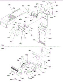 Ice Maker / Control Assy parts for Amana Side-By-Side Refrigerator ARS9167AC-PARS9167AC0 from AppliancePartsPros.com