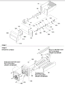 Ice Bucket Auger & Ice Maker Parts parts for Amana Side-By-Side Refrigerator ARS9167AW-PARS9167AW0 from AppliancePartsPros.com