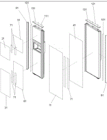 Refrigerator / Freezer Panels & Trim parts for Amana Side-By-Side Refrigerator ARS9168AW-PARS9168AW0 from AppliancePartsPros.com
