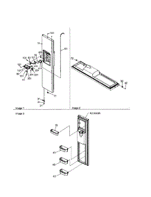 Freezer Door parts for Amana Side-By-Side Refrigerator ARSE664BC-PARSE664BC0 from AppliancePartsPros.com