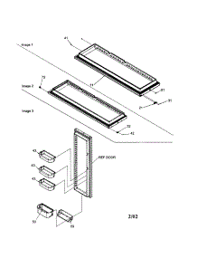 Refrigerator Door parts for Amana Side-By-Side Refrigerator ARSE664BS-PARSE664BS0 from AppliancePartsPros.com
