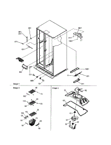 Fz Shelving / Evaporator Fan Motor parts for Amana Side-By-Side Refrigerator ARSE664BW-PARSE664BW0 from AppliancePartsPros.com