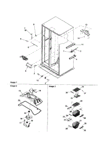 Freezer Shelving / Evap. Fan Motor parts for Amana Side-By-Side Refrigerator ARSE667BB-PARSE667BB0 from AppliancePartsPros.com