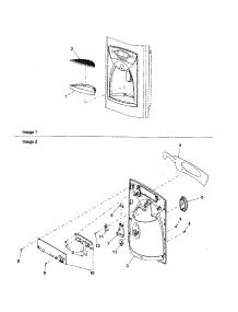 Facade parts for Amana Side-By-Side Refrigerator ARSE667BC-PARSE667BC0 from AppliancePartsPros.com