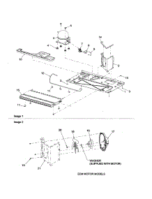Machine Compartment parts for Amana Side-By-Side Refrigerator ARSE667BC-PARSE667BC0 from AppliancePartsPros.com