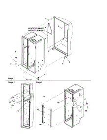 Cabinet parts for Amana Side-By-Side Refrigerator ARSE667BS-PARSE667BS0 from AppliancePartsPros.com