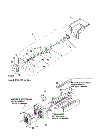Ice Bucket / Auger parts for Amana Side-By-Side Refrigerator ARSE667BW-PARSE667BW0 from AppliancePartsPros.com