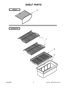 Shelf Parts parts for Amana Top-Mount Refrigerator ART104TFDB03 from AppliancePartsPros.com