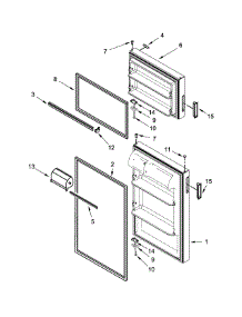 Door Parts parts for Amana Top-Mount Refrigerator ART106TFDB01 from AppliancePartsPros.com