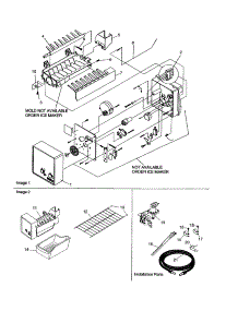 Icemaker parts for Amana Top-Mount Refrigerator ART2105BC-PART2105BC0 from AppliancePartsPros.com