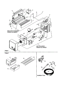 Icemaker parts for Amana Top-Mount Refrigerator ART2107BW-PART2107BW0 from AppliancePartsPros.com