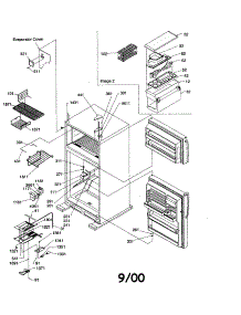 Door Hinges, Fz Duct, Mk Cont Assy parts for Amana Top-Mount Refrigerator ART2127A-PART2127A from AppliancePartsPros.com