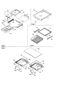 Shelving And Crisper Frame Assembly parts for Amana Top-Mount Refrigerator ART2127A-PART2127A from AppliancePartsPros.com