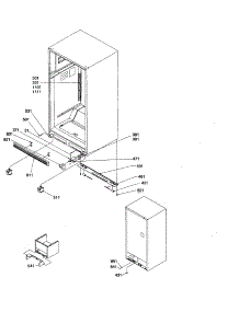 Ladders, Lower Cabinet parts for Amana Top-Mount Refrigerator ART2127A-PART2127A from AppliancePartsPros.com