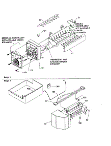 Ice Maker Assembly parts for Amana Top-Mount Refrigerator ART2127A-PART2127A from AppliancePartsPros.com
