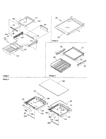 Shelving And Crisper Frame parts for Amana Top-Mount Refrigerator ART2127AC-PART2127AC0 from AppliancePartsPros.com