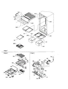 Interior Cabinets / Drain Block parts for Amana Top-Mount Refrigerator ART2127AS-PART2127AS0 from AppliancePartsPros.com