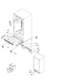 Ladders, Lower Cabinet parts for Amana Top-Mount Refrigerator ART2127AS-PART2127AS0 from AppliancePartsPros.com