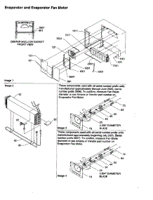 Evaporator parts for Amana Top-Mount Refrigerator ART2129AWR-PART2129AW0 from AppliancePartsPros.com
